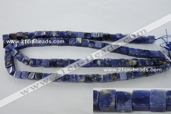 CSO351 15.5 inches 8*8mm cube natural sodalite gemstone beads