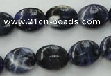 CSO370 15.5 inches 8*10mm oval natural sodalite gemstone beads