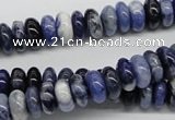 CSO40 15.5 inches 5*10mm rondelle sodalite gemstone beads wholesale