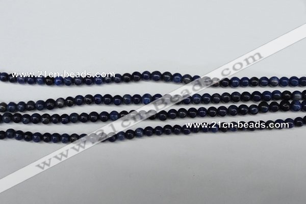 CSO400 15.5 inches 4mm round dyed sodalite gemstone beads