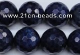 CSO418 15.5 inches 20mm faceted round dyed sodalite gemstone beads