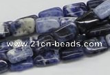 CSO45 15.5 inches 8*12mm rectangle sodalite gemstone beads wholesale