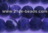 CSO456 15.5 inches 10mm round matte sodalite gemstone beads