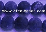 CSO459 15.5 inches 16mm round matte sodalite gemstone beads