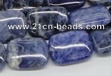 CSO46 15.5 inches 15*20mm rectangle sodalite beads wholesale