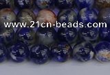 CSO512 15.5 inches 8mm round orange sodalite beads wholesale