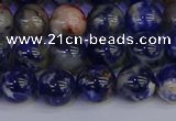 CSO513 15.5 inches 10mm round orange sodalite beads wholesale