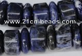 CSO52 15.5 inches 6*18mm & 11*18mm rondelle sodalite gemstone beads