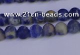 CSO520 15.5 inches 4mm round matte orange sodalite beads wholesale