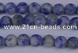 CSO531 15.5 inches 6mm round matte African sodalite beads wholesale