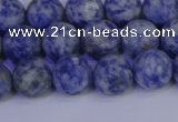 CSO532 15.5 inches 8mm round matte African sodalite beads wholesale