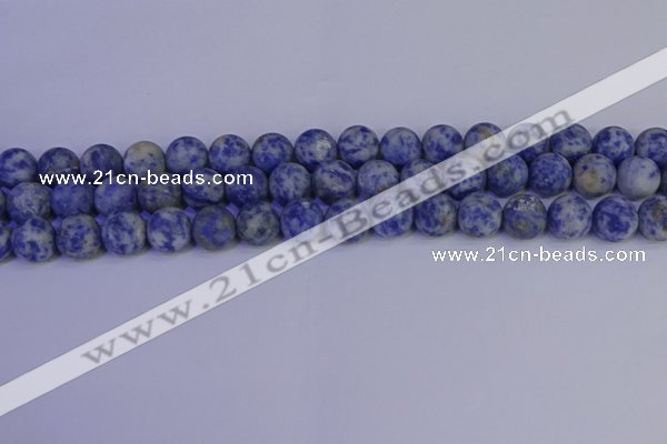 CSO533 15.5 inches 10mm round matte African sodalite beads wholesale