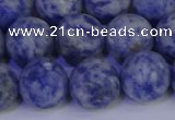 CSO535 15.5 inches 14mm round matte African sodalite beads wholesale