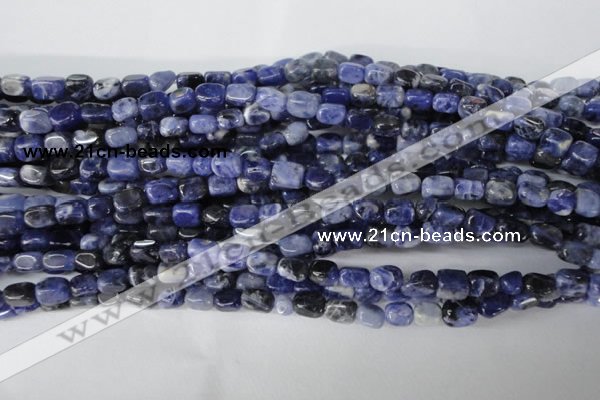 CSO55 15.5 inches 4*6mm nuggets sodalite gemstone beads