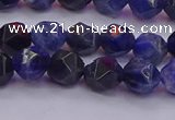 CSO552 15.5 inches 8mm faceted nuggets sodalite gemstone beads