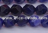 CSO553 15.5 inches 10mm faceted nuggets sodalite gemstone beads