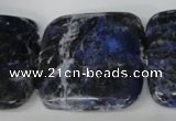 CSO57 15.5 inches 35*35mm square sodalite gemstone beads