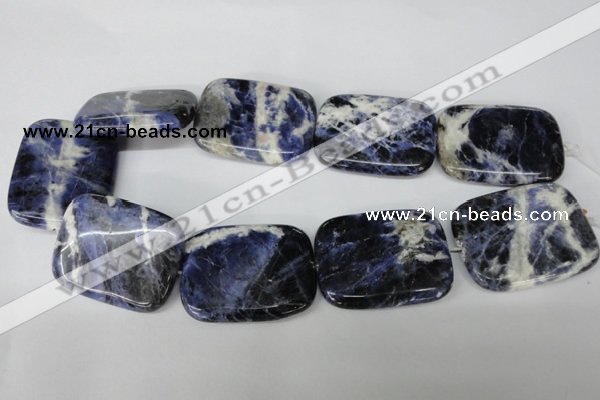 CSO58 15.5 inches 35*45mm rectangle sodalite gemstone beads