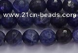 CSO602 15.5 inches 8mm faceted round sodalite gemstone beads