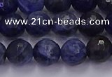 CSO603 15.5 inches 10mm faceted round sodalite gemstone beads