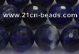 CSO605 15.5 inches 14mm faceted round sodalite gemstone beads