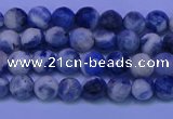 CSO620 15.5 inches 4mm faceted round AB grade sodalite beads