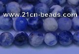 CSO622 15.5 inches 8mm faceted round AB grade sodalite beads