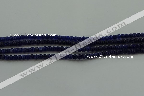 CSO630 15.5 inches 3mm round sodalite gemstone beads wholesale