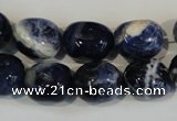 CSO64 15.5 inches 11*15mm nuggets sodalite gemstone beads wholesale