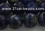 CSO645 15.5 inches 12mm faceted round sodalite gemstone beads