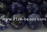 CSO646 15.5 inches 14mm faceted round sodalite gemstone beads