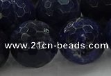 CSO649 15.5 inches 20mm faceted round sodalite gemstone beads