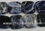 CSO65 15.5 inches 16*16mm square sodalite gemstone beads wholesale