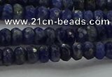 CSO661 15.5 inches 4*6mm faceted rondelle sodalite gemstone beads