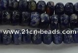 CSO662 15.5 inches 5*8mm faceted rondelle sodalite gemstone beads