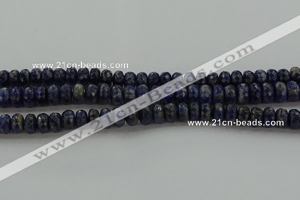 CSO663 15.5 inches 6*10mm faceted rondelle sodalite gemstone beads