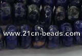 CSO664 15.5 inches 7*12mm faceted rondelle sodalite gemstone beads