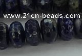 CSO665 15.5 inches 8*14mm faceted rondelle sodalite gemstone beads