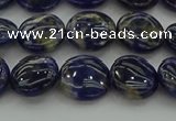 CSO671 15.5 inches 12mm flat round sodalite gemstone beads