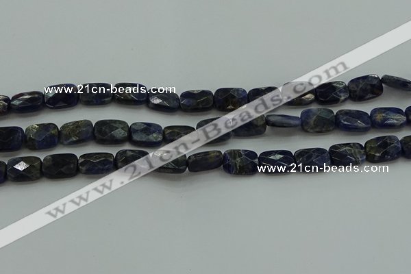 CSO736 15.5 inches 10*14mm faceted rectangle sodalite gemstone beads