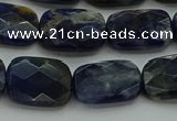 CSO737 15.5 inches 12*16mm faceted rectangle sodalite gemstone beads