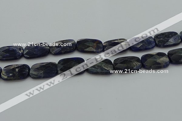 CSO740 15.5 inches 18*25mm faceted rectangle sodalite gemstone beads