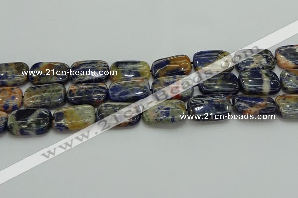 CSO793 15.5 inches 18*25mm rectangle orange sodalite beads