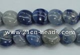 CSO80 15.5 inches 12mm flat round sodalite gemstone beads wholesale