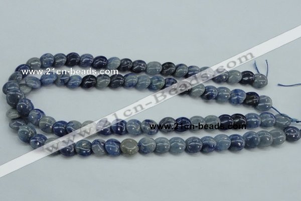 CSO80 15.5 inches 12mm flat round sodalite gemstone beads wholesale