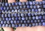 CSO841 15.5 inches 6mm round matte sodalite beads wholesale