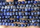 CSO846 15 inches 6mm faceted round sodalite beads wholesale