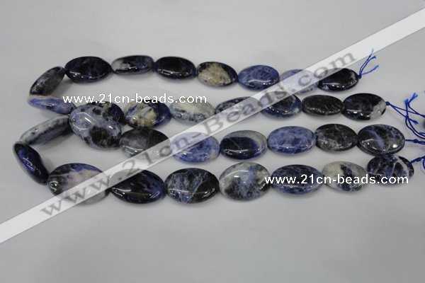 CSO92 15.5 inches 18*25mm oval sodalite gemstone beads