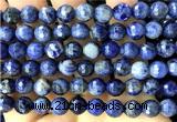 CSO941 15 inches 8mm faceted round sodalite beads wholesale