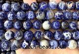 CSO959 15 inches 12mm round orange sodalite gemstone beads